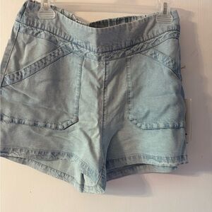 Carve Designs High Waist Light Blue Shorts